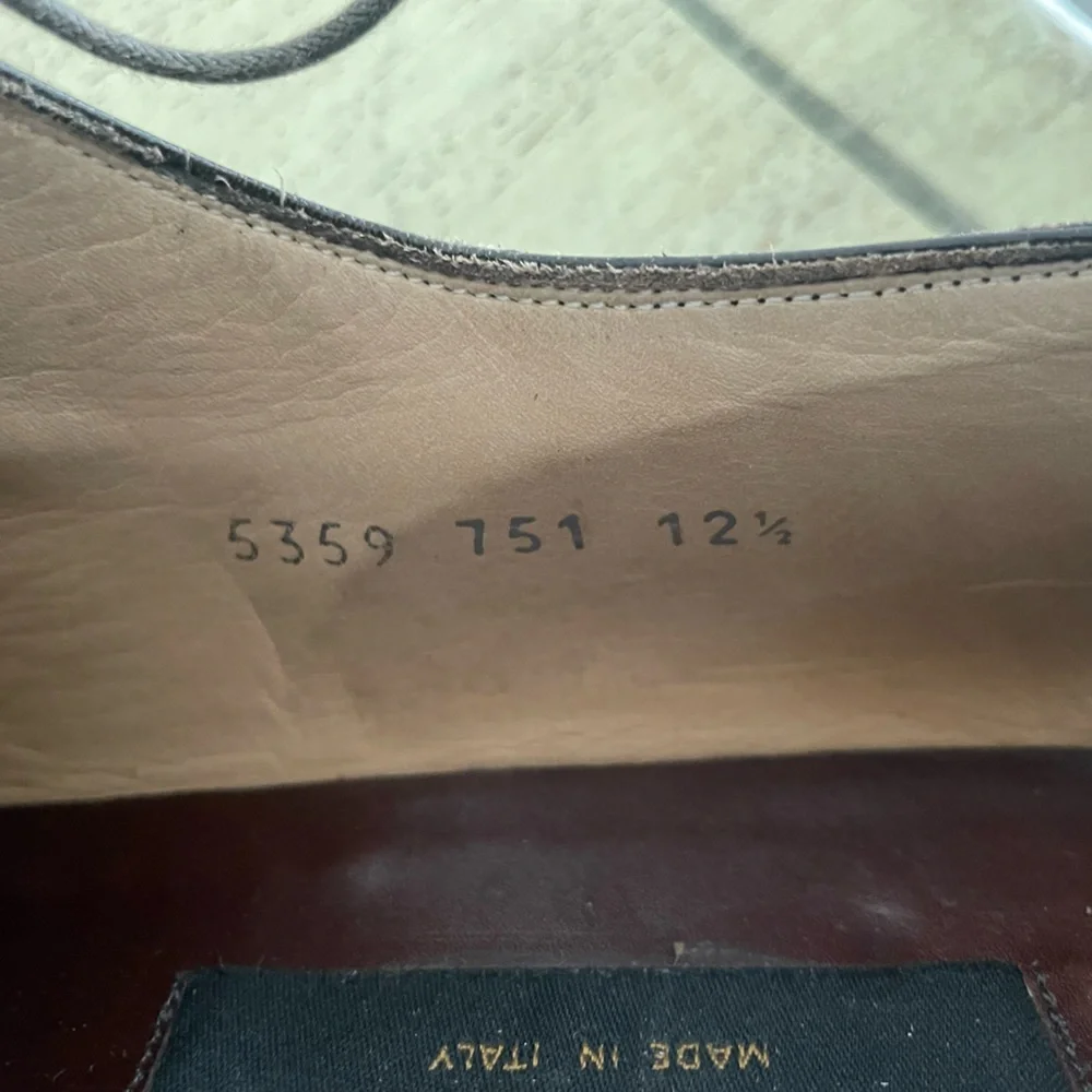 TO BOOT NEW YORK Hand Made‎ in Italy Brown Derby in Italian Calf Size 12 1/2